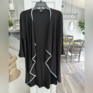 Black white dressy cardigan